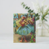 Twee dansers van Edgar Degas, balletkunst Briefkaart (Staand voorkant)