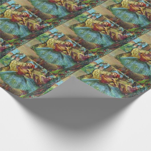 Twee dansers van Edgar Degas, balletkunst Cadeaupapier (Hoek)