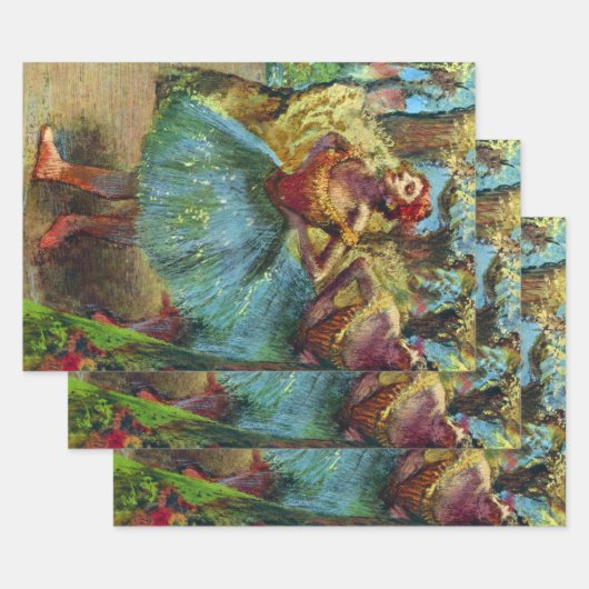 Twee dansers van Edgar Degas, balletkunst Inpakpapier Vel (Set)
