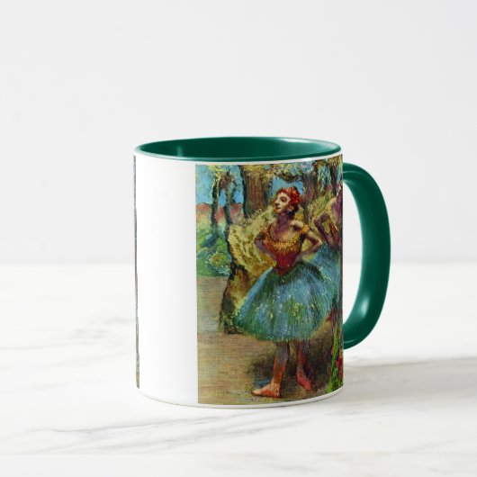Twee dansers van Edgar Degas,  balletkunst Mok (Voorkant rechts)