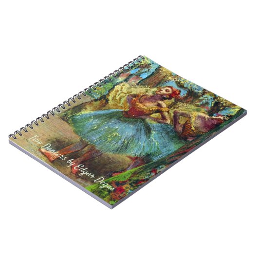 Twee dansers van Edgar Degas, balletkunst Notitieboek (Linkerzijde)