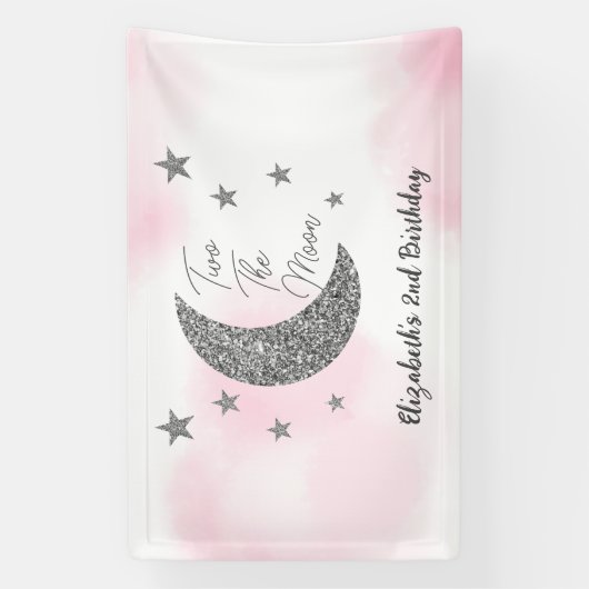 Twee De Maan 2e Verjaardag Banner (Verticaal)