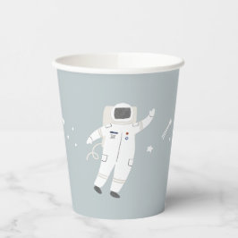 Twee De Maan Astronaut Space Party Papieren Bekers