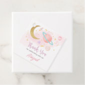 Twee de Maan en Sterren Verjaardagsfeest Plein Bedankjes Labels (In situ)