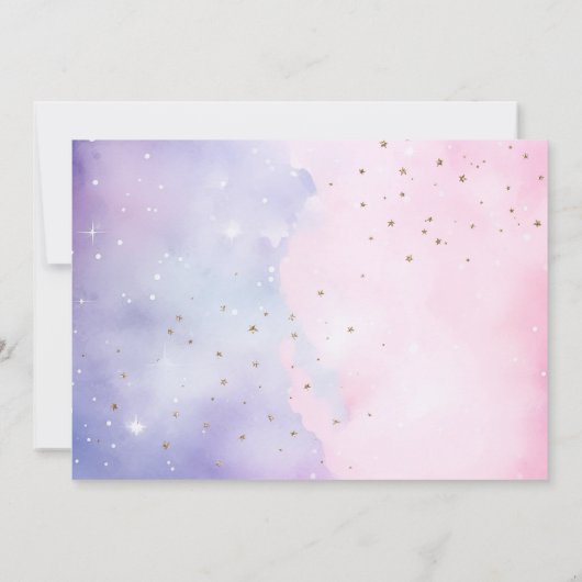 Twee de maan Meisje Verjaardag foto bedankkaart Kaart (Achterkant)