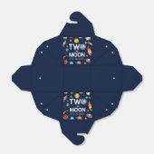 Twee De Maan Outer Space Planet Verjaardagsfeest Bedankdoosjes (Uitgevouwen)