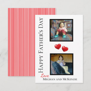 Twee de Tevreden Kaart van de Foto Gepersonaliseer