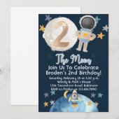 Twee de Uitnodiging van de Dagen van de Ruimtevaar (Voorkant / Achterkant)