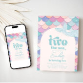 Twee de Zee Zeemeermin Uitnodiging