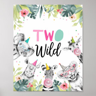 Twee dieren van de partij Wild Safari Tweede verja Poster