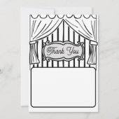 Twee Dimensional Comic Style Hartelijk dank Bedankkaart (Voorkant)