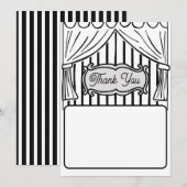 Twee Dimensional Comic Style Hartelijk dank Bedankkaart (Voorkant / Achterkant)