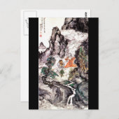 Twee divinities Dansen c. 1924 Japans schilderen Briefkaart (Voorkant / Achterkant)