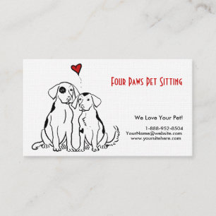 Twee Dogs Pet Sitting Visitekaartje
