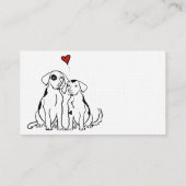 Twee Dogs Pet Sitting Visitekaartje (Achterkant)