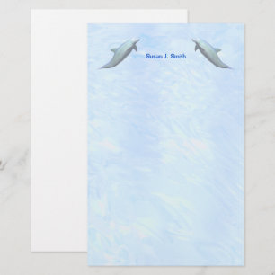 Twee Dolfijnen Briefpapier