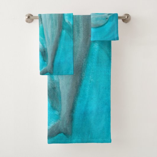 Twee dolfijnen die Wilde en Vrije in de Oceaan spe Bad Handdoek (Insitu)