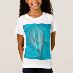 Twee dolfijnen die Wilde en Vrije in de Oceaan spe T-shirt