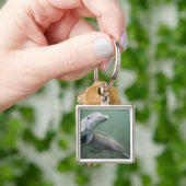 Twee Dolfijnen onder water Sleutelhanger (Hand)