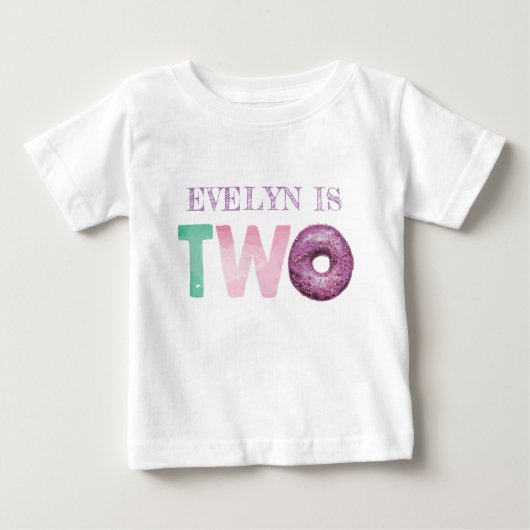 Twee Doughnut Verjaardag Gepersonaliseerd (Voorkant)