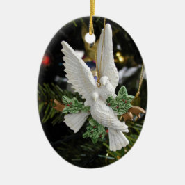 Twee Doves kerstversiering Keramisch Ornament