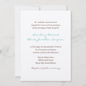 Twee Doves {mod} Wedding Invitations Kaart (Achterkant)