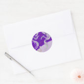 Twee Dragons, drie zonen Ronde Sticker (Envelop)