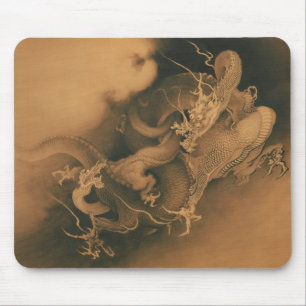 Twee Dragons in Clouds  Muismat