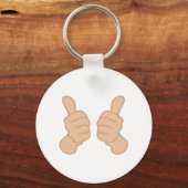 Twee duim omhoog sleutelhanger (Voorkant)
