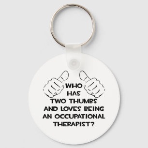 Twee duimen ... Beroepstherapie Sleutelhanger