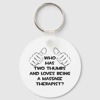 Twee duimen ... Massagetherapie Sleutelhanger