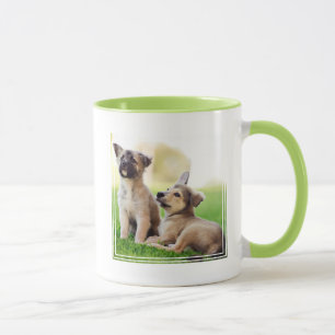 Twee Duitse Puppies Mok