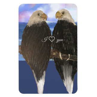 Twee Eagles &Personalized de Sjabloon van de Tekst Magneet