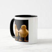 Twee eenden die elkaar bekijken mok (Voorkant links)