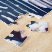 Twee elegante witte zwanen legpuzzel (Zijkant)