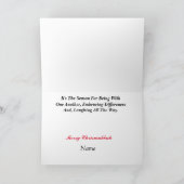 Twee Elves Chrismukkah Card Kaart (Binnen)