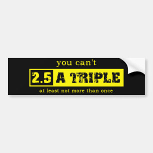 Twee en een Half Drievoudige Motocross Bumperstick Bumpersticker