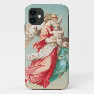 Twee engelen dragen een klein kind iPhone 11 hoesje