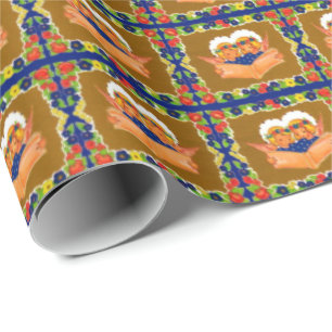 twee engelen zingen cadeaupapier