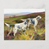 Twee Engelse zetters in een Field - Arthur Wardle Briefkaart (Voorkant)
