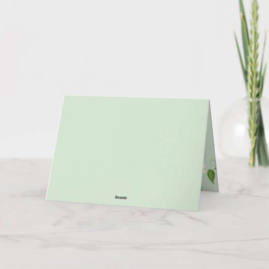 Twee erwten in een Baby shower Bedankkaart (Achterkant)