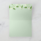 Twee erwten in een Baby shower Bedankkaart (Binnen)