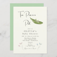 Twee erwten in een Baby shower