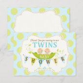 Twee erwten in een dubbele kop bedankt (Voorkant / Achterkant)