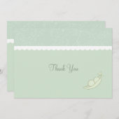 Twee erwten in een peul bedankt (Voorkant / Achterkant)