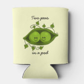 Twee erwten in een peul blikjeskoeler (Achterkant)