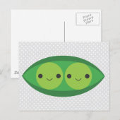 Twee erwten in een peul briefkaart (Voorkant / Achterkant)