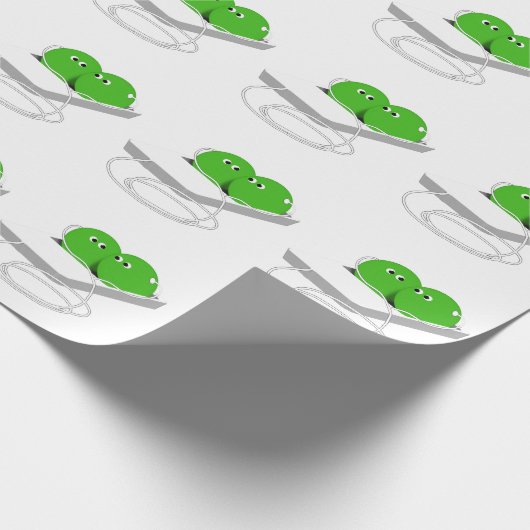 Twee erwten in een peul cadeaupapier (Hoek)