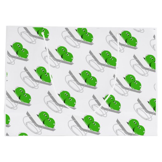 Twee erwten in een peul groot cadeauzakje (Achterkant)