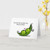 Twee erwten in een peul kaart (Gele Bloem)